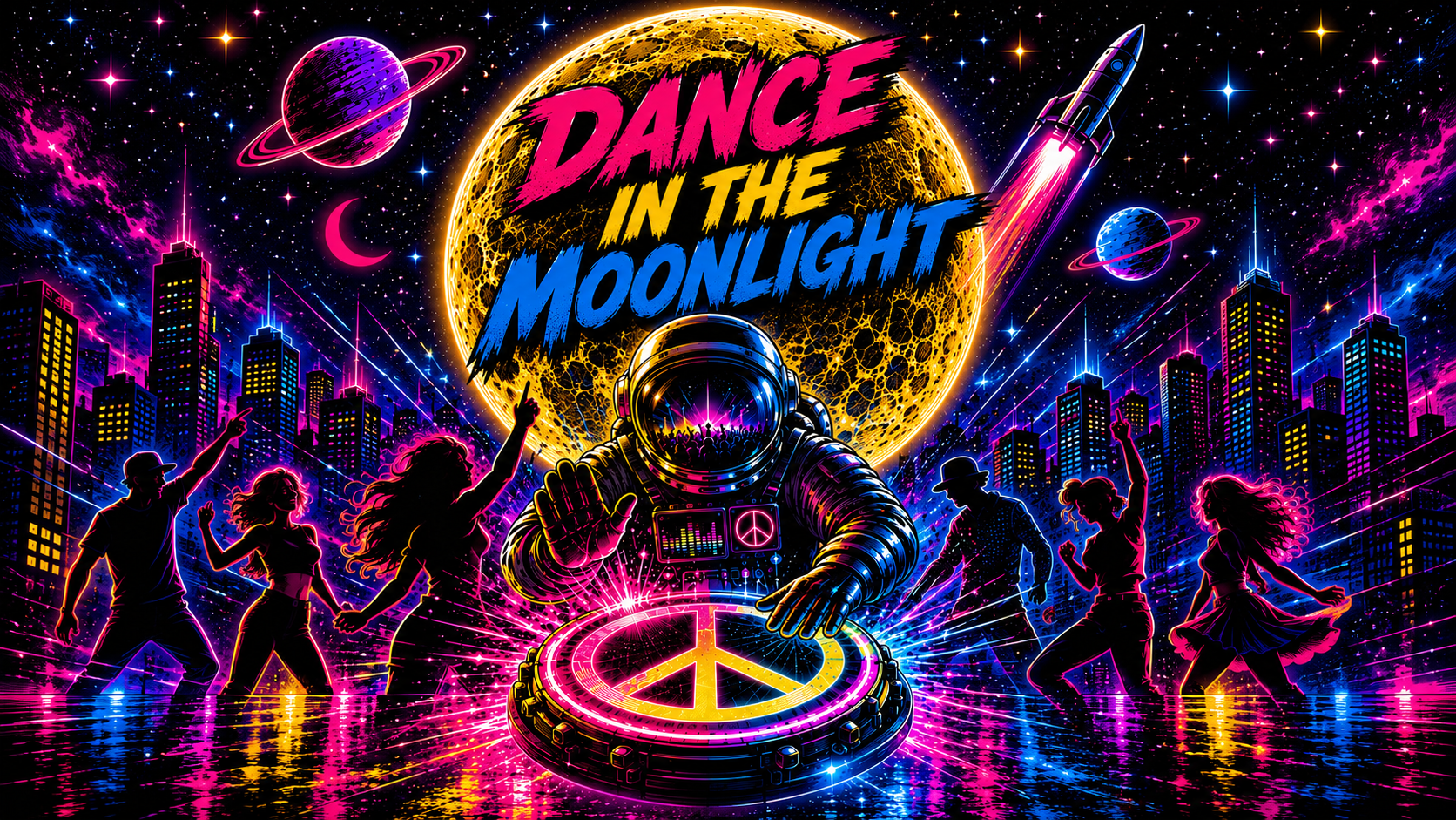 Full Moon Dance – Event-Plakat von 8-ung-steil